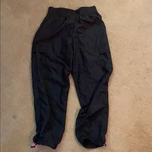 Black rain joggers